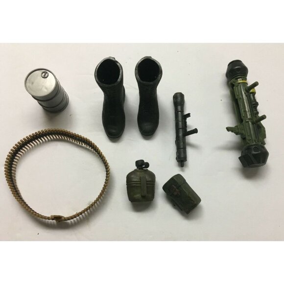 Action Figure Accessories Boots Bandolier Canteen Ammo Pouch Rocket Launcher etc - Picture 1 of 7